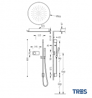 KIT DUCHA SHOWER TECHNOLOGY TRES MEDIDAS